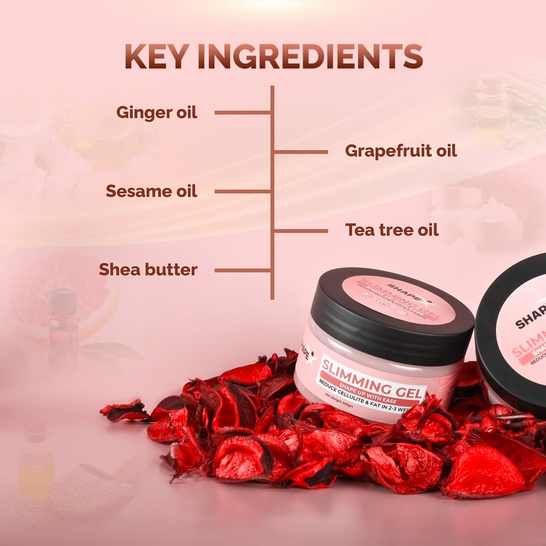 Slimming Gel | 100% Natural Plant Based Inch Loss Formula | 200 Gms